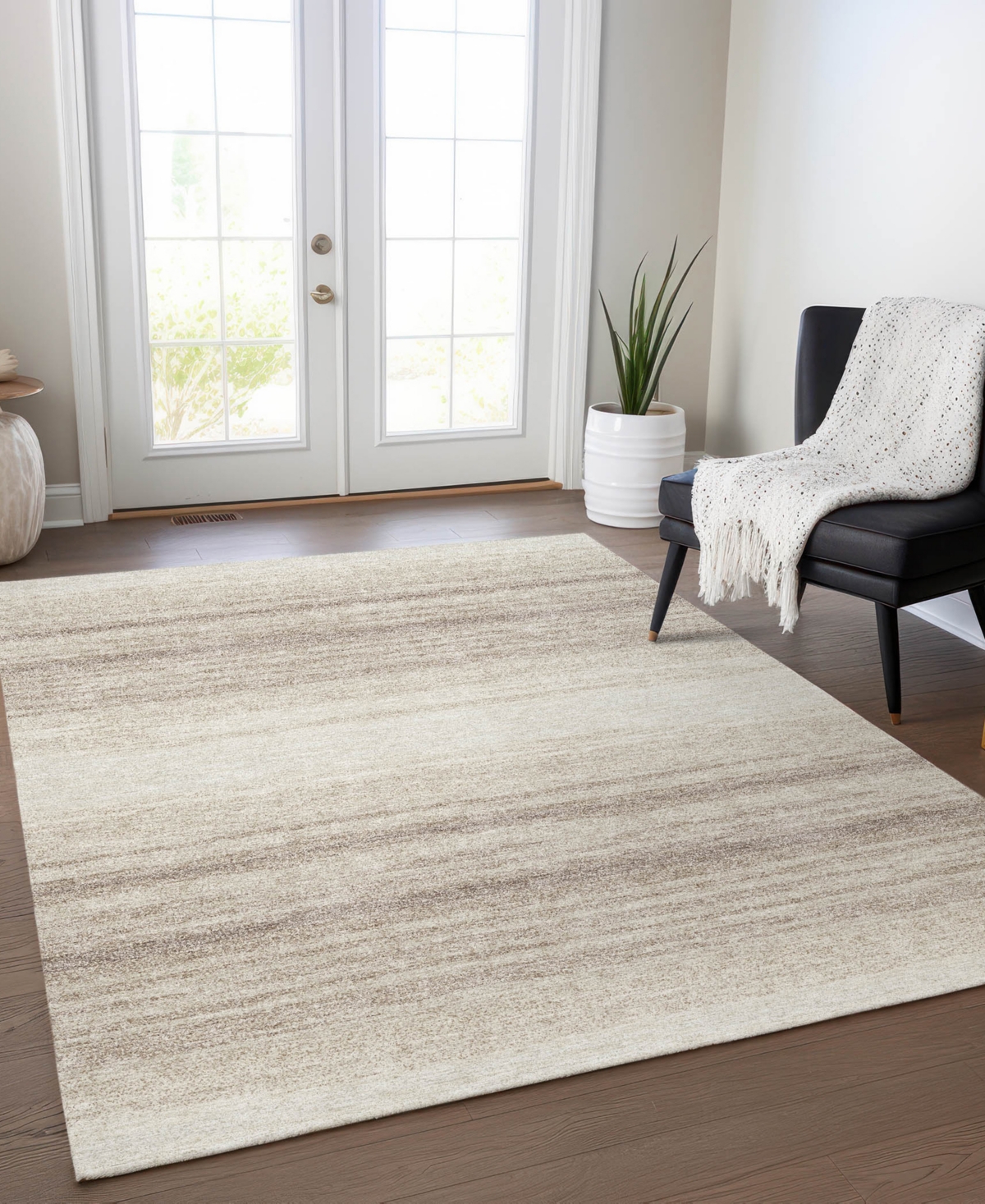 Addison Chantille Mahine Washable Acn1033 5'x7'6" Area Rug In Ivory