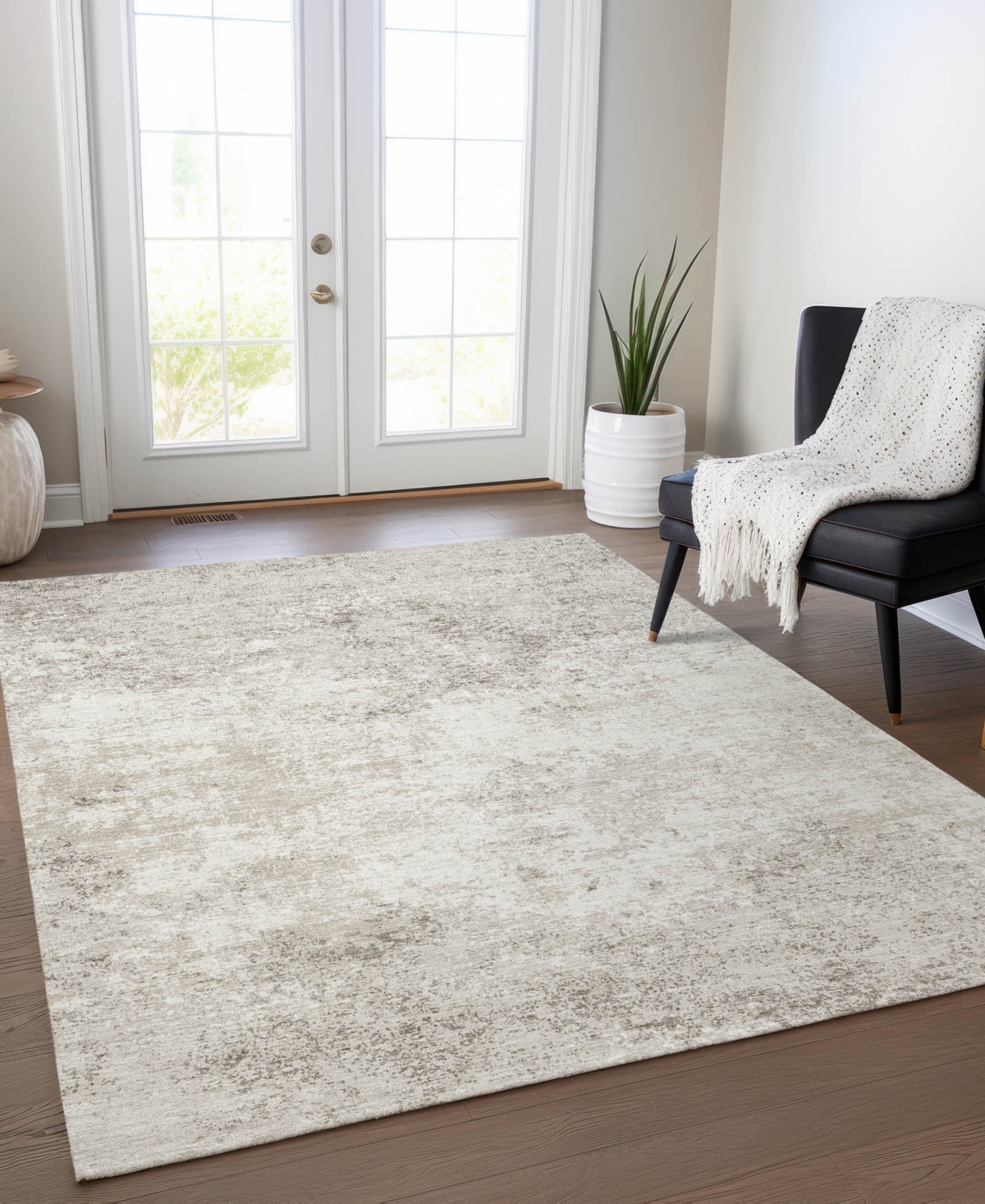 Addison Chantille Mahine Washable Acn1027 8'x10' Area Rug In Ivory