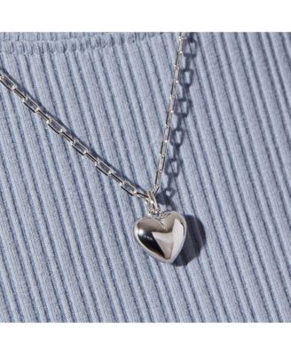 Puffed Heart Necklace - Lev