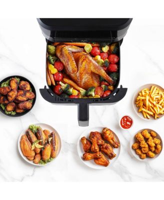 Air fryer XL Premium - 7 Quart Stainless Steel - PFOA/PTFE Free Ceramic non stick