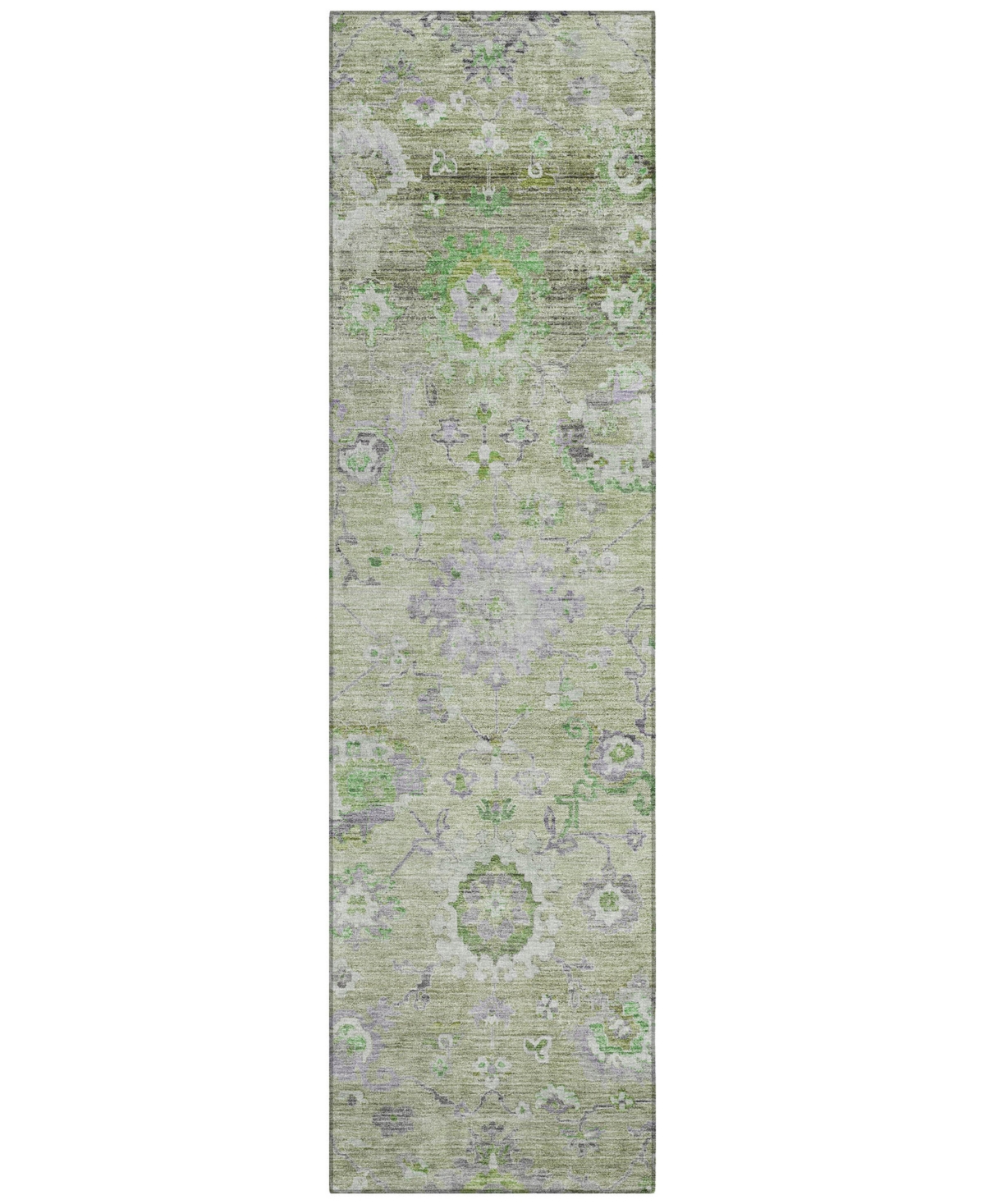 Addison Chantille Machine Washable Acn1107 2'3''x7'6'' Runner Area Rug In Mint