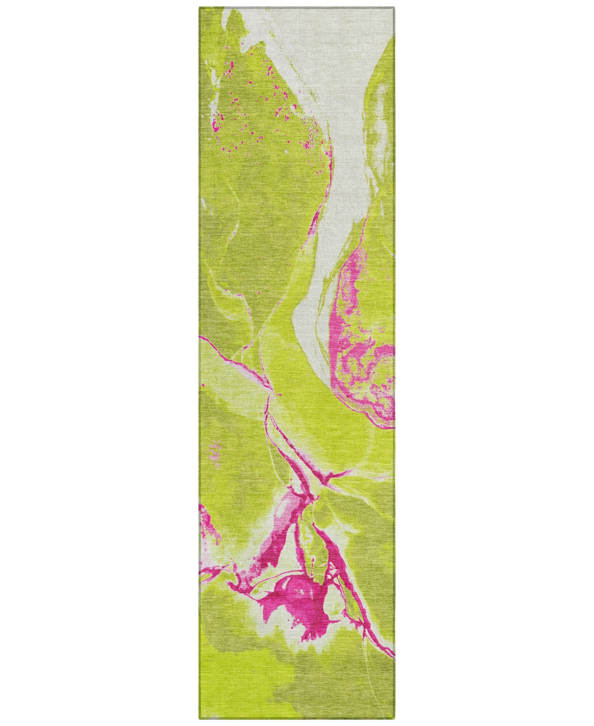 Addison Chantille Machine Washable Acn1005 2'3''x7'6'' Runner Area Rug In Lime