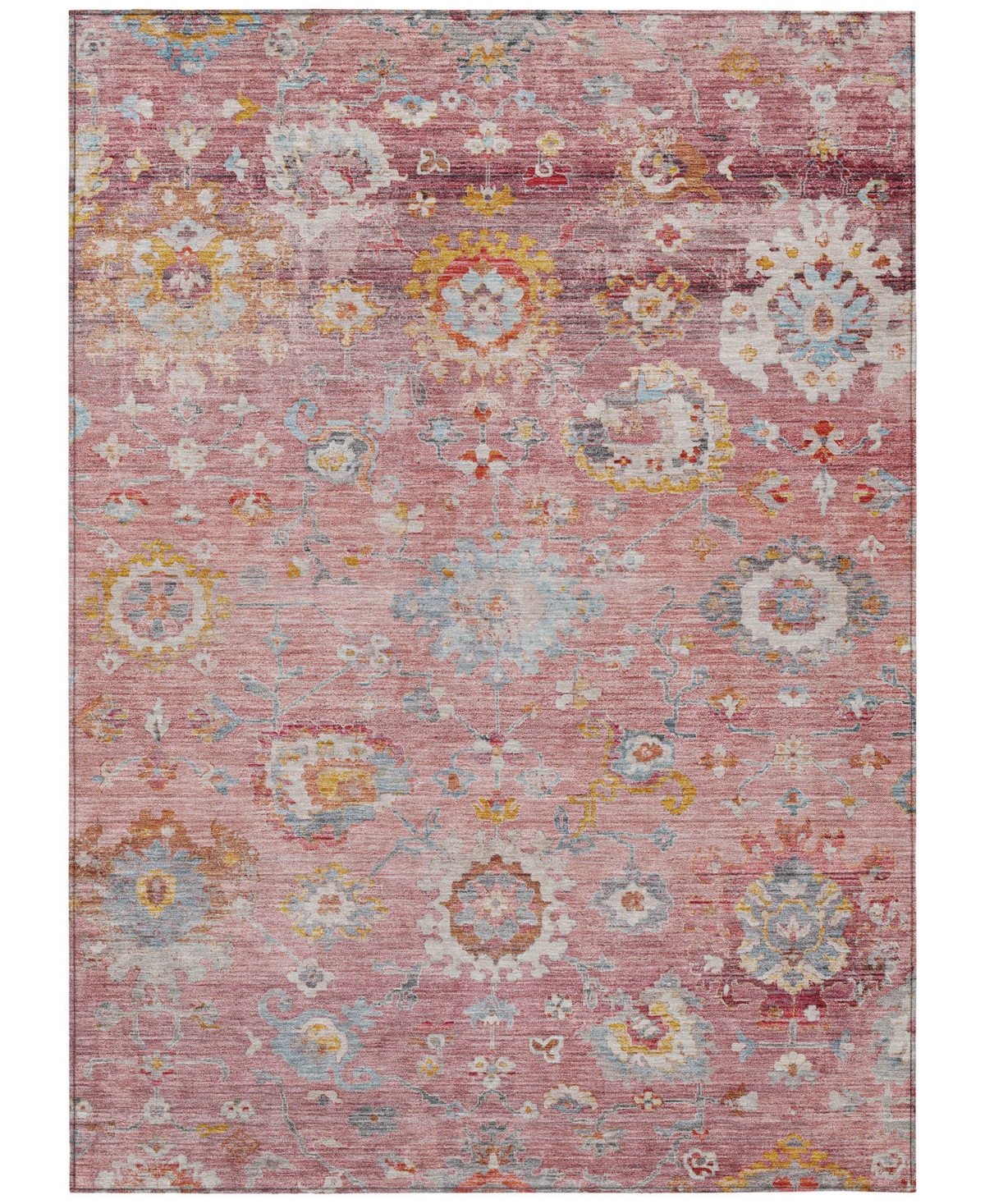 Addison Chantille Machine Washable Acn1107 2'6''x3'10'' Area Rug In Pink