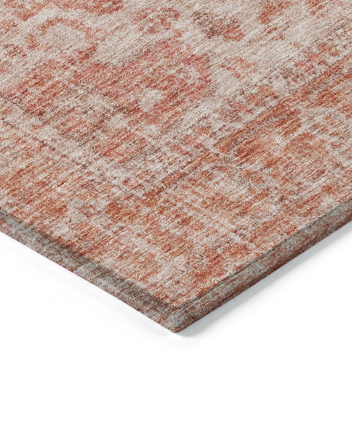 Addison Chantille Machine Washable Acn1104 5'x7'6" Area Rug In Coral