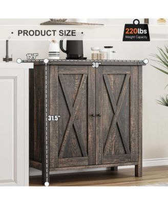 Buffet Cabinet Farmhouse Storage Cabinet with Doors and Shelves, Sideboards Cabinet with Storage Accent Console Cabinet for Living Room, Dining Room