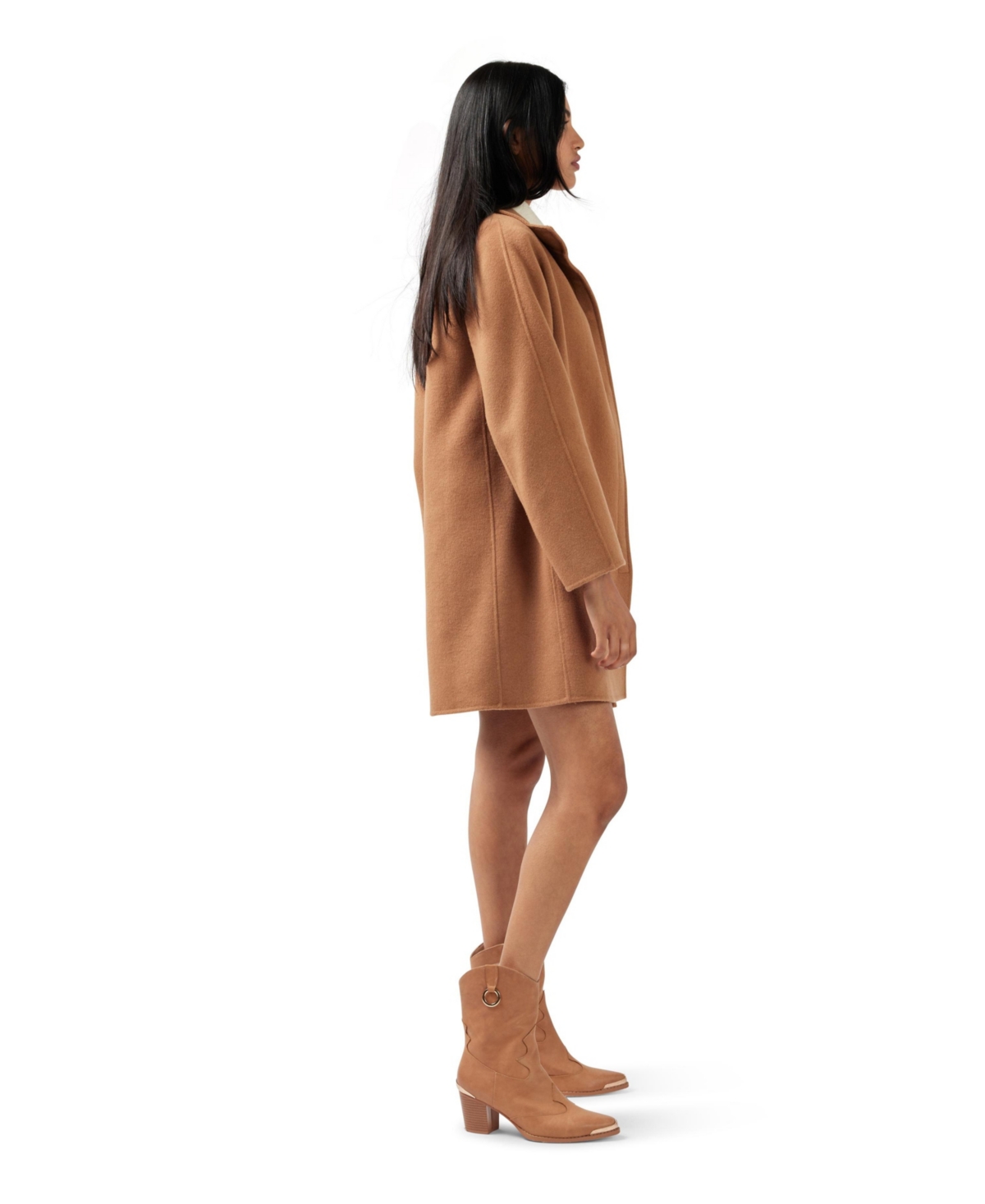 Belle & Bloom Women's Come On Over Trimmed Coat