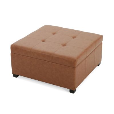 Streamdale CARLSBAD PU STORAGE OTTOMAN