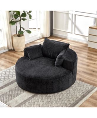 Streamdale Chenille Sofa Sleeper, 55'', Assembly-Free, Modern Lounge Chair