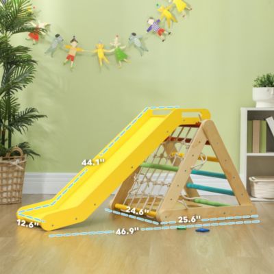 5 in 1 Pikler Triangle Set with Slide & bags for 18-48 Months