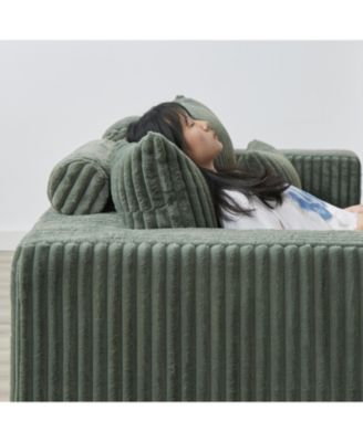 Streamdale Oversized Plush Sectional Lounge, Removable Footstools