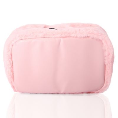 Snoopy Fluffy Cosmetic Bag for Travel - Soft Plush Toiletry Makeup Cosmetic Jewelry Pouch