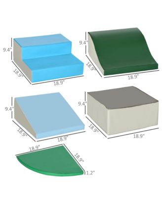 6-Pieces Foam Climbing Blocks for Toddlers 1-3 Years, Assorted