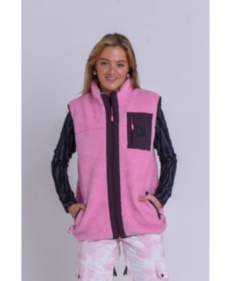 Women's Method Sherpa Vest Dusky Pink