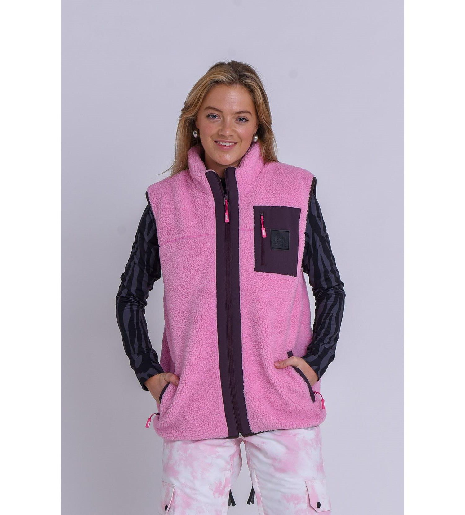 Women's Method Sherpa Vest Dusky Pink
