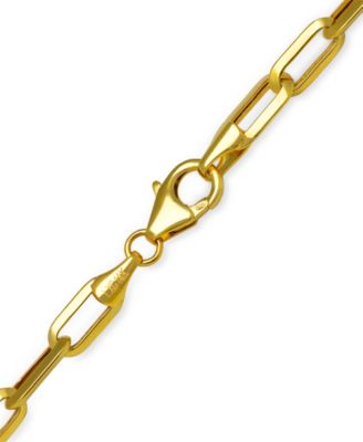 Paperclip Link 24" Chain Necklace in 14k Gold
