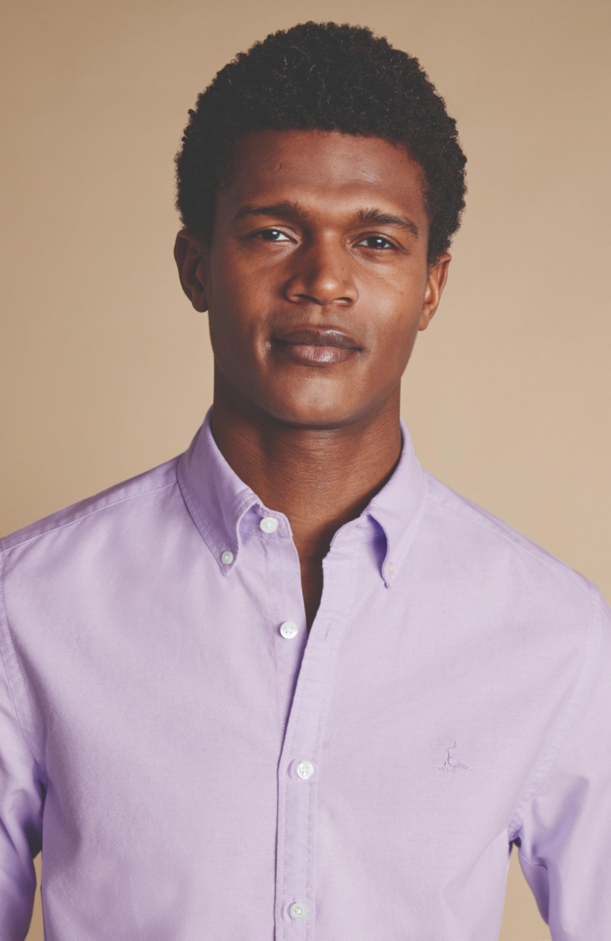 Men's Slim Fit Button-Down Washed Oxford Shirt - Navy