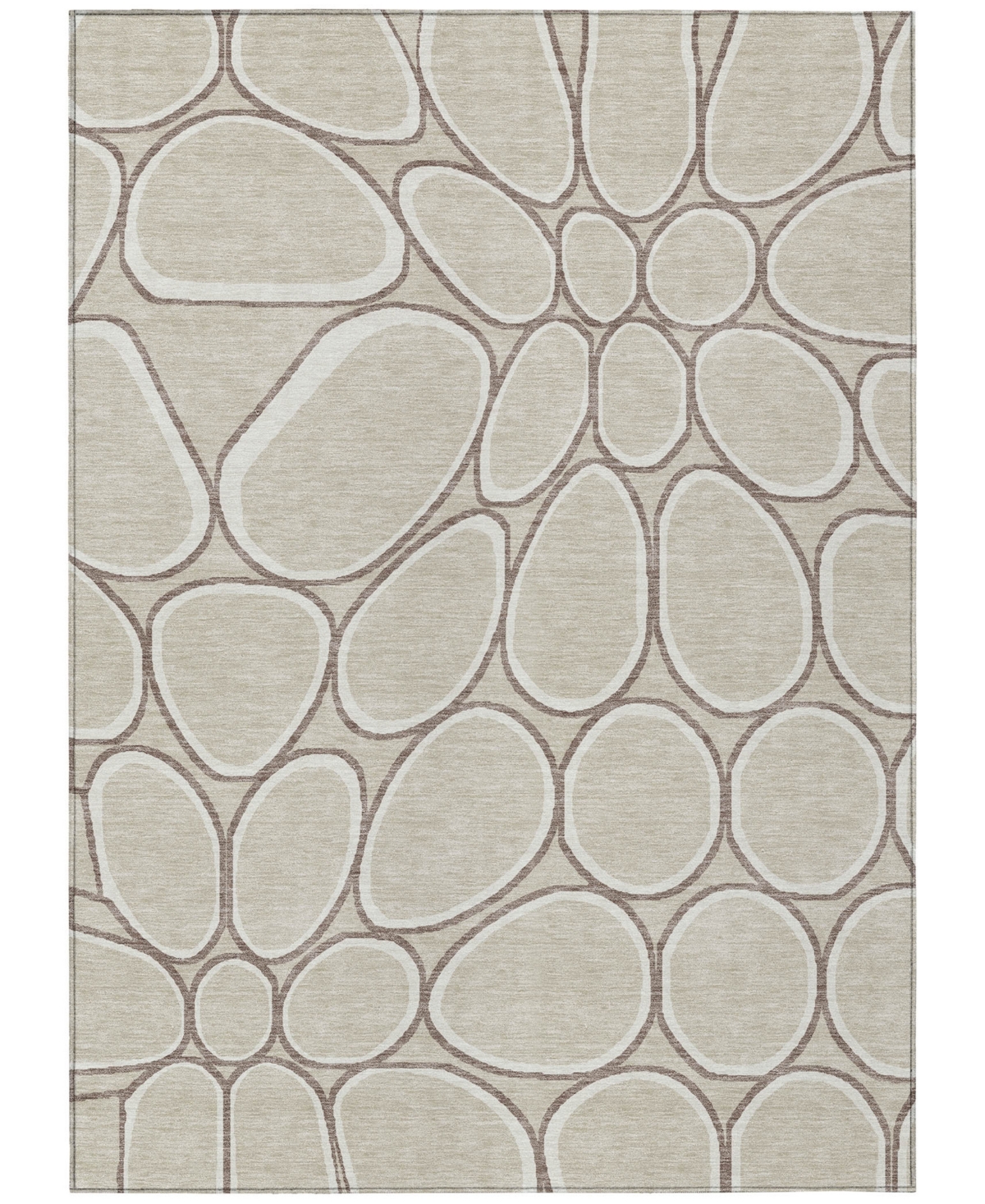 Addison Chantille Machine Washable Acn1041 3'x5' Area Rug In Beige