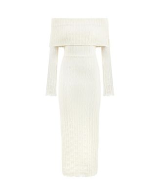 Women's Off the Shoulder Layered Design Dress