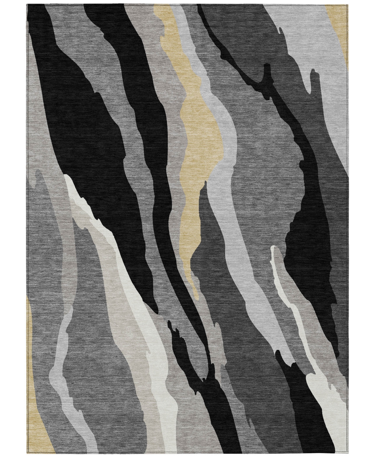 Addison Chantille Mahine Washable Acn1047 9'x12' Area Rug In Black