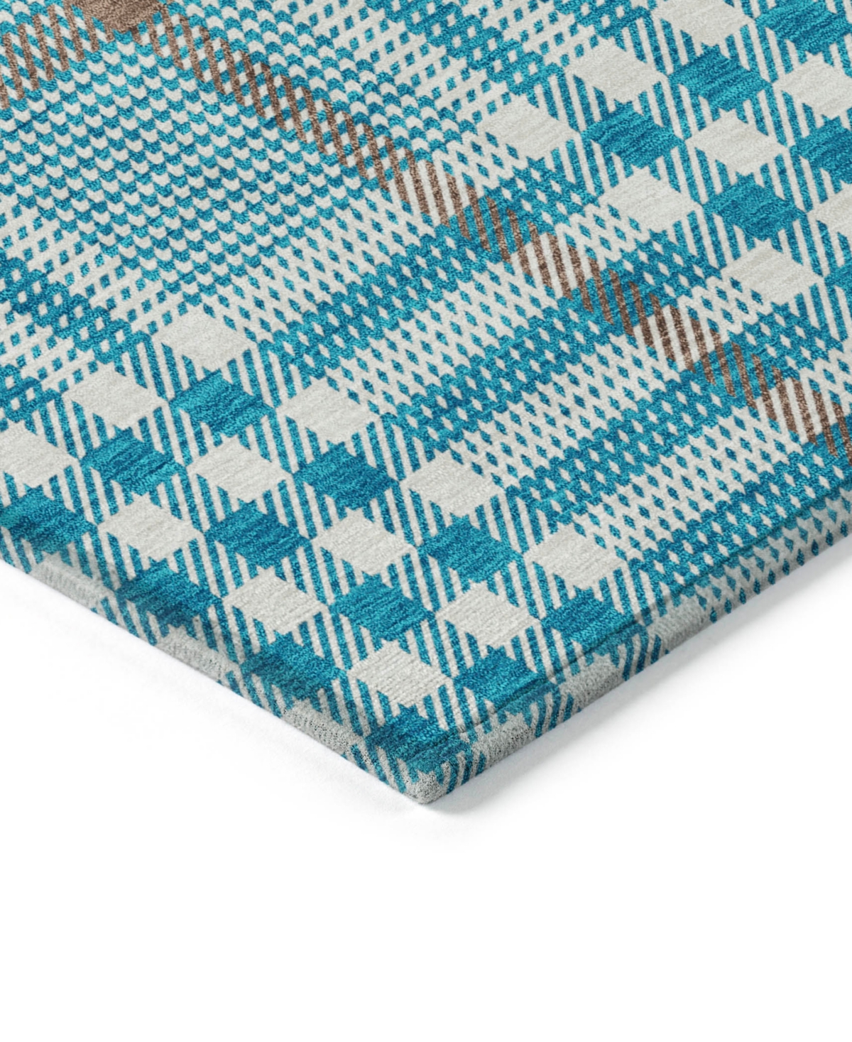 Addison Chantille Mahine Washable Acn1054 8'x10' Area Rug In Teal