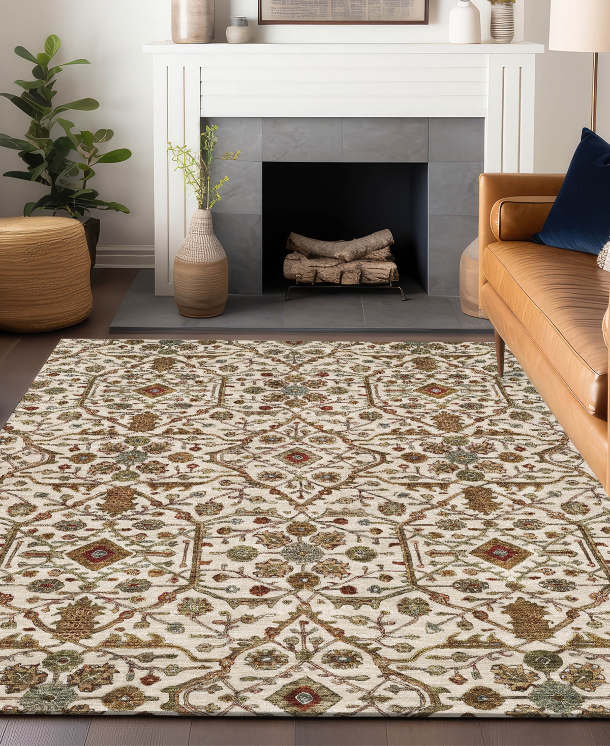 Addison Chantille Machine Washable Acn1130 9'x12' Area Rug In Ivory