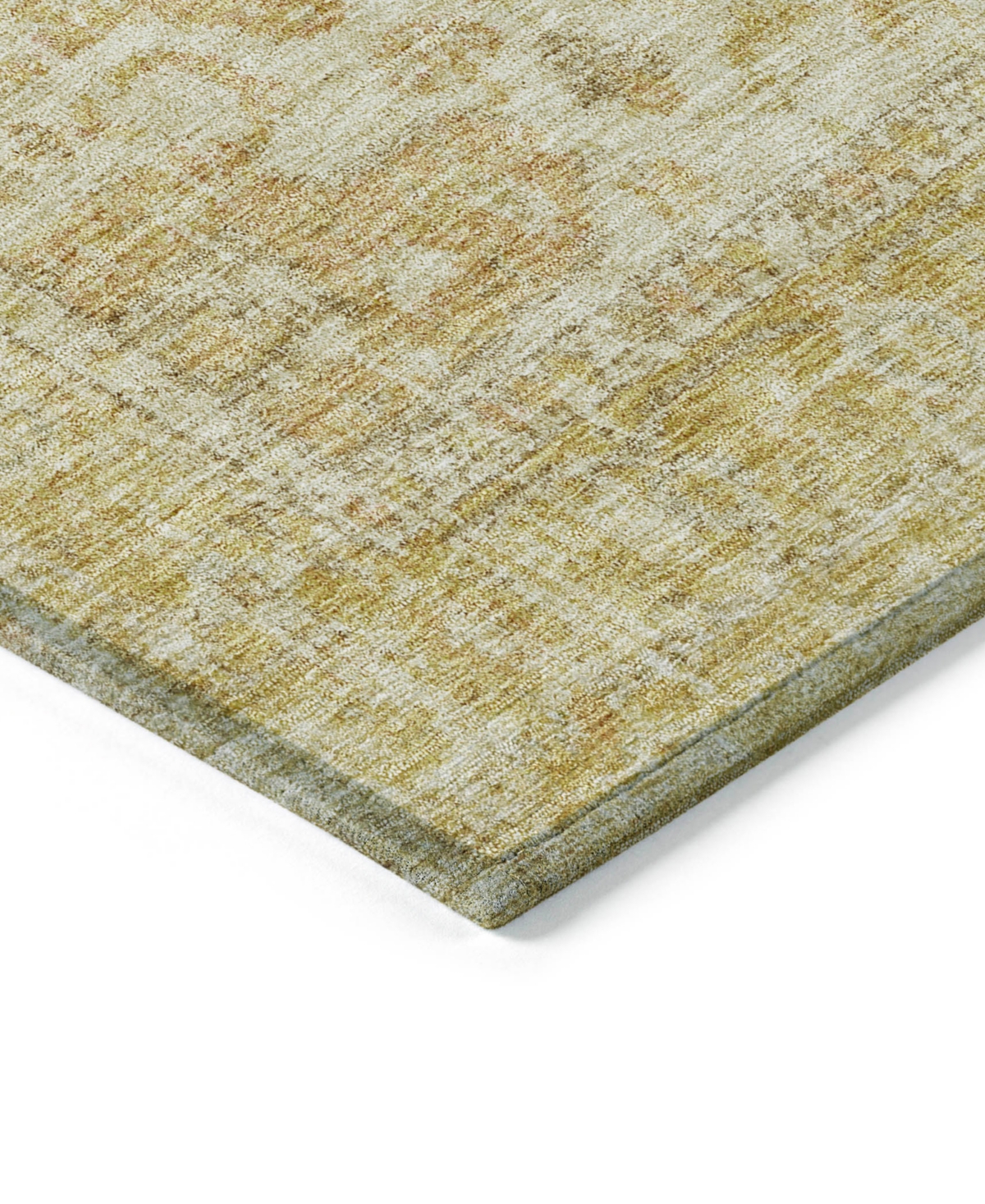Addison Chantille Machine Washable Acn1104 9'x12' Area Rug In Gold