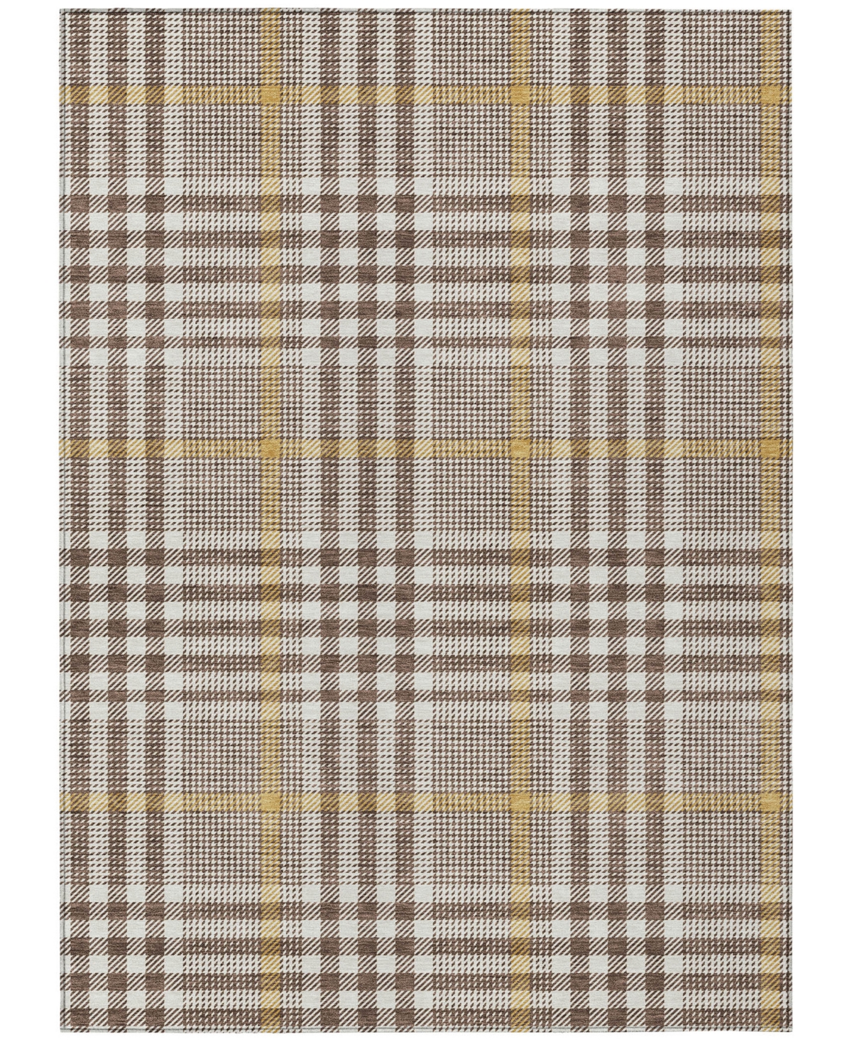 Addison Chantille Mahine Washable Acn1054 5'x7'6" Area Rug In Brown