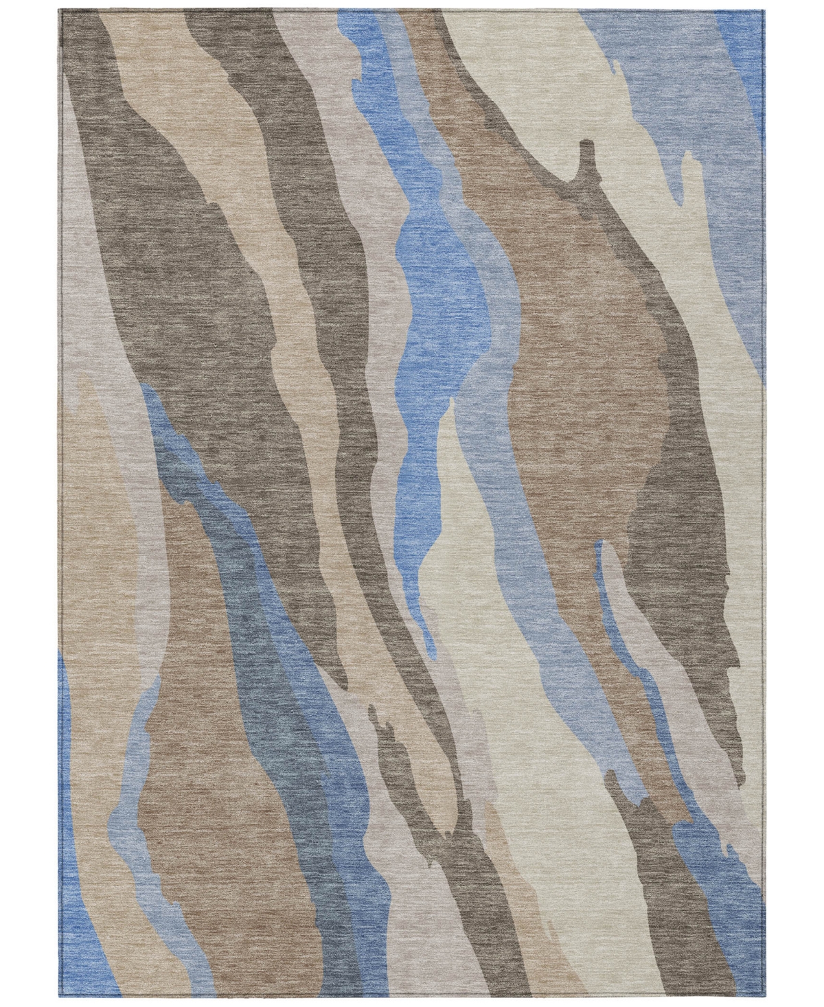 Addison Chantille Mahine Washable Acn1047 5'x7'6" Area Rug In Taupe