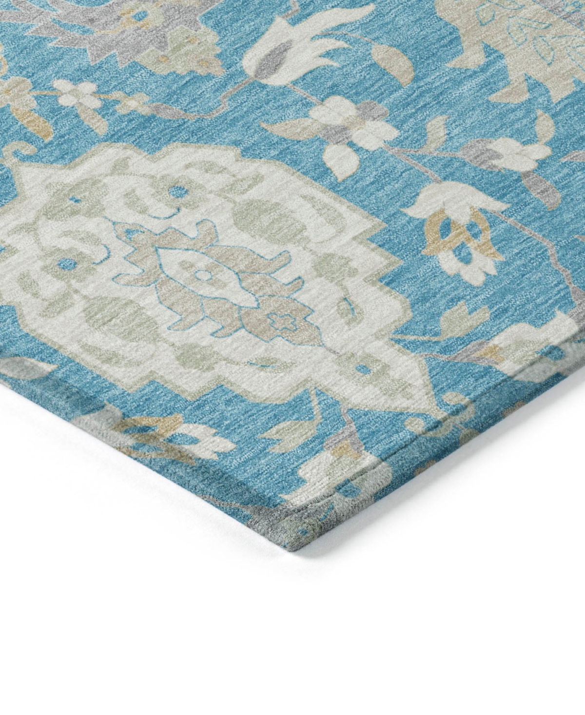Addison Chantille Machine Washable Acn1026 5'x7'6 Area Rug In Teal
