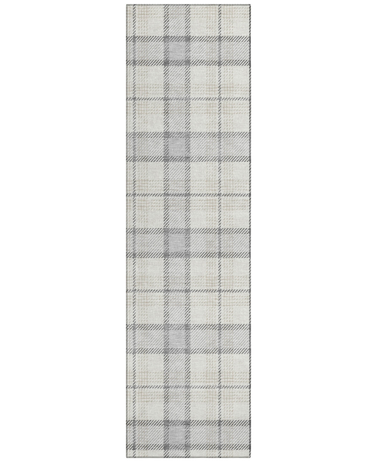 Addison Chantille Mahine Washable Acn1052 2'3"x7'6" Runner Area Rug In Silver