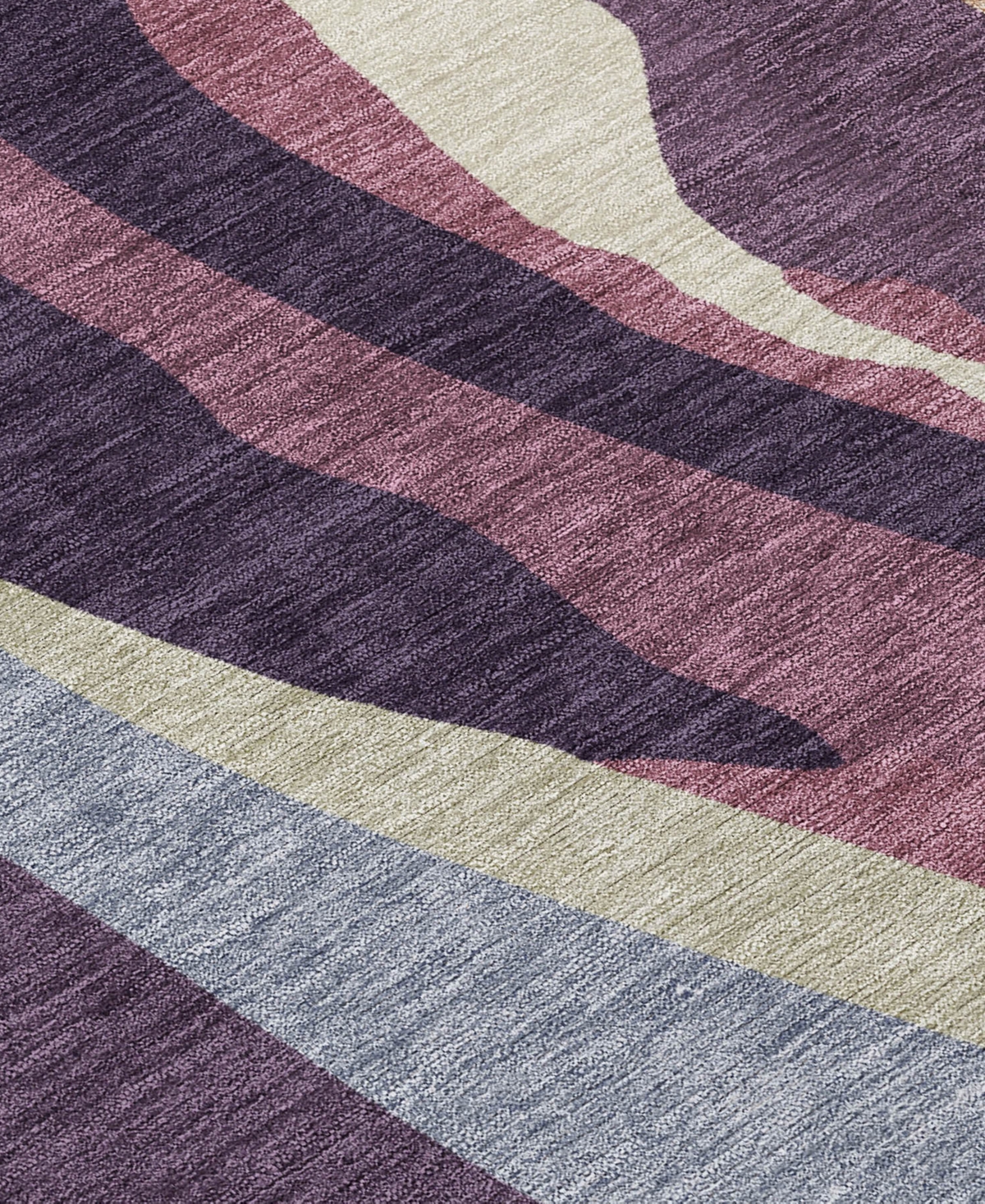 Addison Chantille Mahine Washable Acn1047 2'6"x3'10" Area Rug In Plum