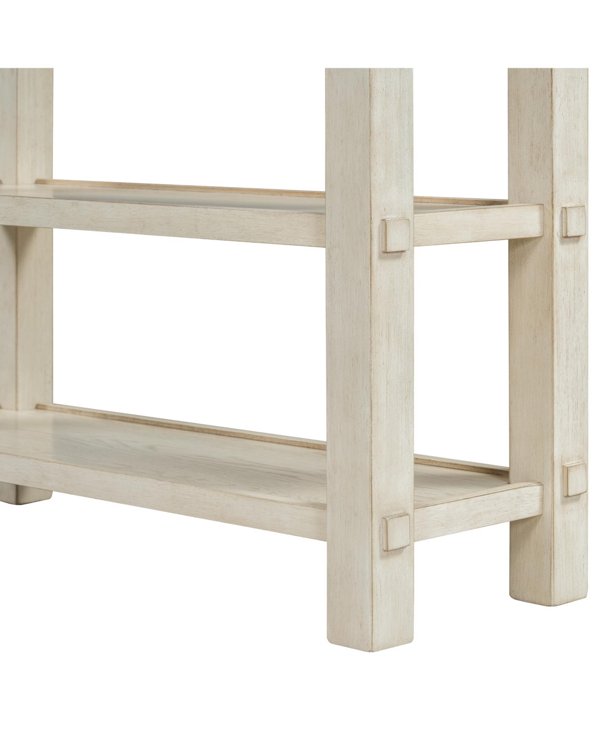 Streamdale Furniture Retro Console Table with Drawer and Two Sturdy Shelves for Entryway, Living Room - Gray wash