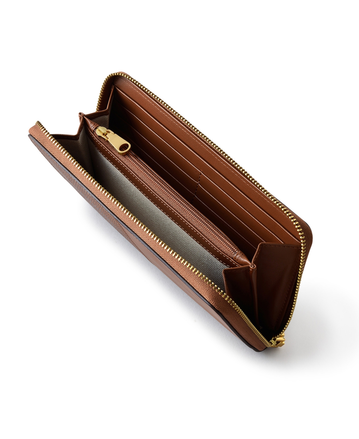 Radley London Mount Row Faux Lizard Zip Around Wallet In Saddle