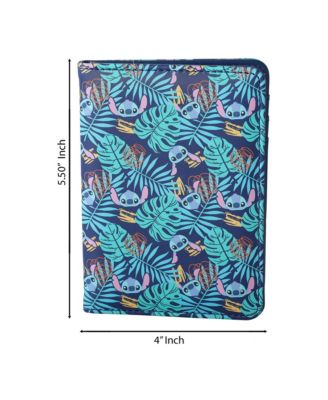 Stitch Navy Hawaiian Print Passport Holder - Travel Organizer