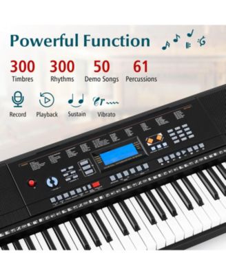 Sonart 61-Key Electronic Keyboard Piano Starter Set Toy