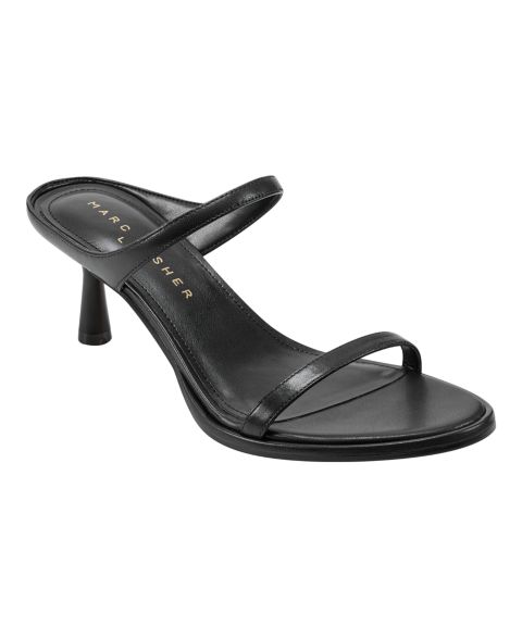Женские сандалии Marc Fisher LTD Alonde Kitten Heel Dress Sandals, цвет: Чёрный кожаный
