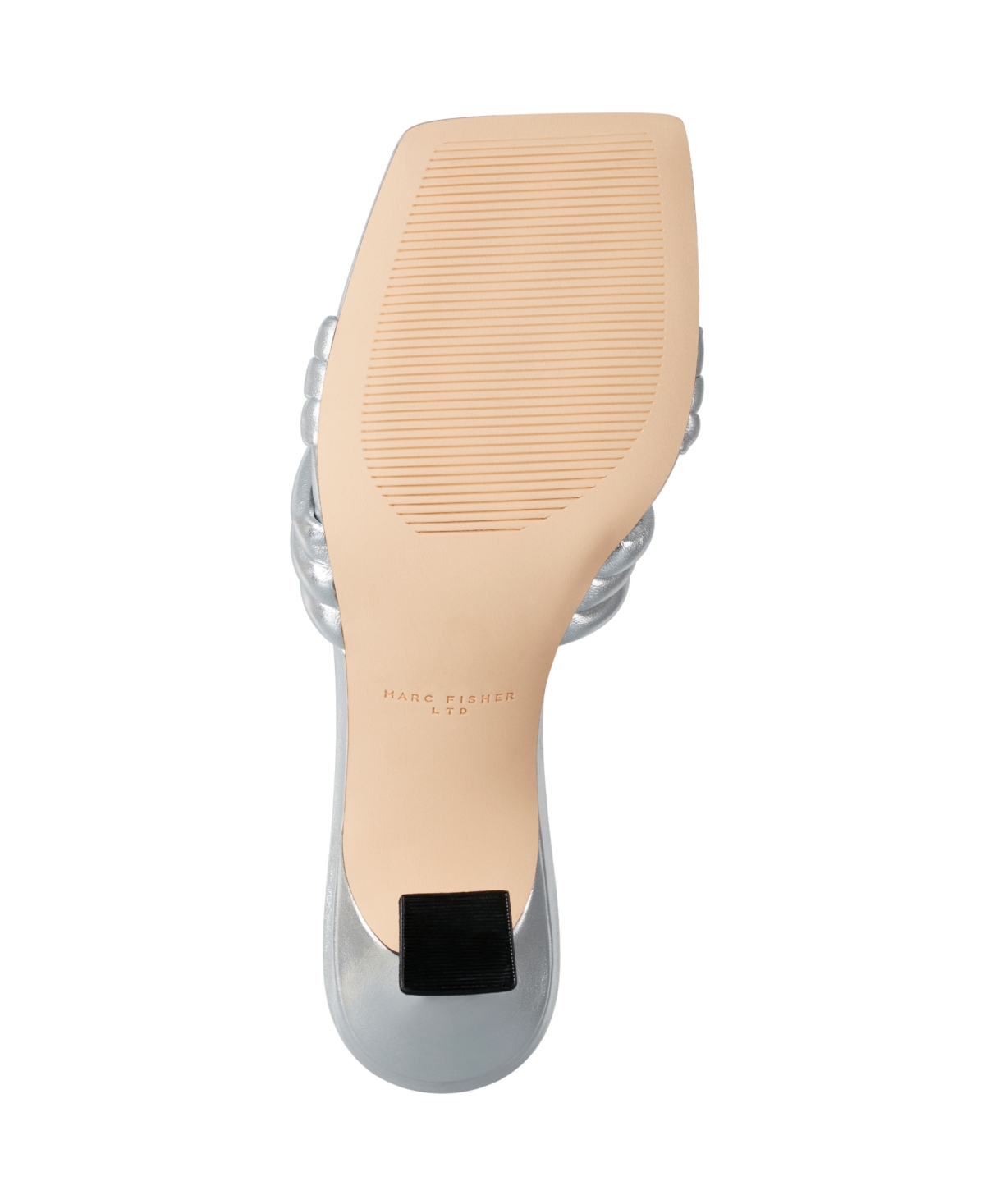 Marc Fisher Ltd Dru Slide Sandal In Silver
