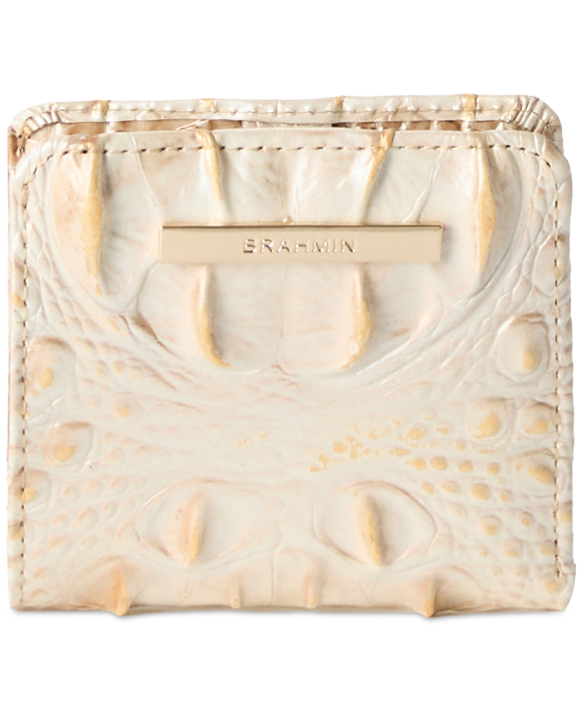 Jane Melbourne Embossed Leather Wallet - Sriracha