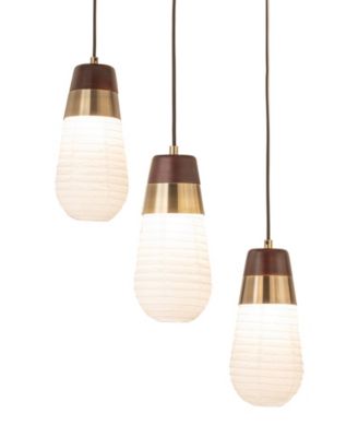 NOVA of California - Sunset Three Light Pendant Weathered Brass