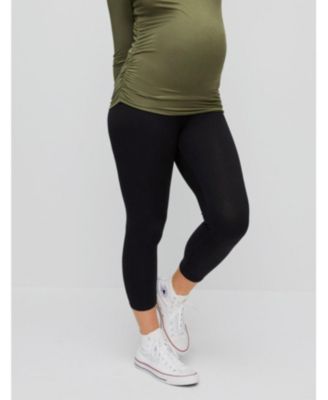 Maternity Basic Secret Fit Belly Crop Leggings - Motherhood
