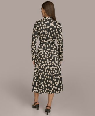 Donna Karan New York Women's Printed A-Line Midi Dress - Macy's