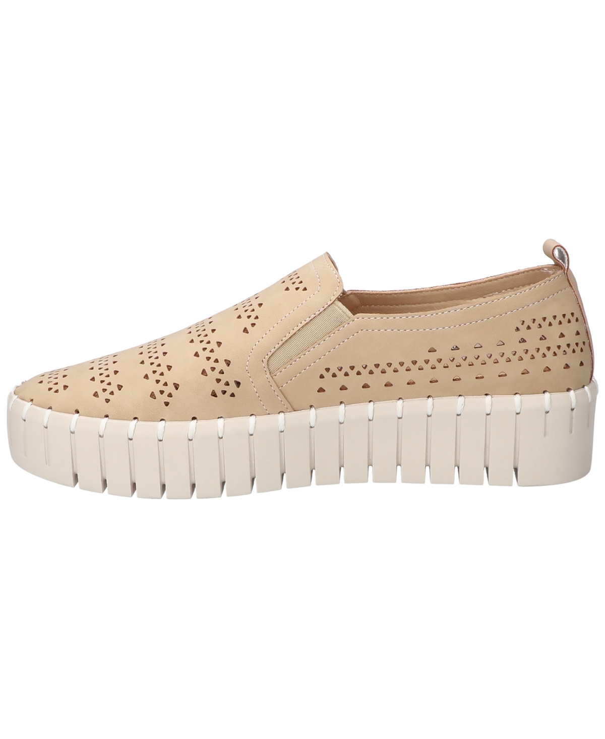Shop Easy Street Women's Peppy Slip-on Platform Sneakers In Natural
