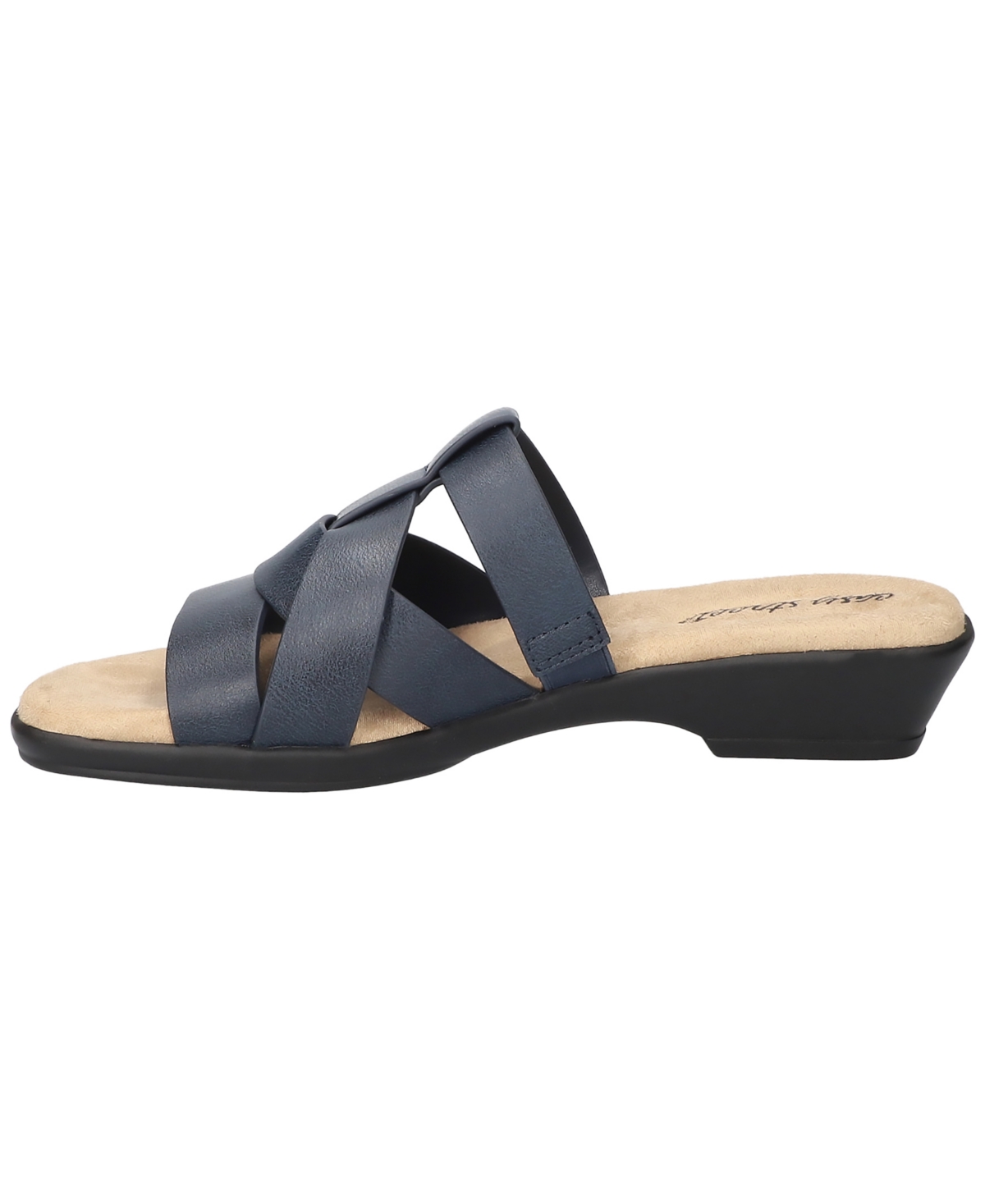 Shop Easy Street Women's Lakeport Comfort Slide Sandals In Navy