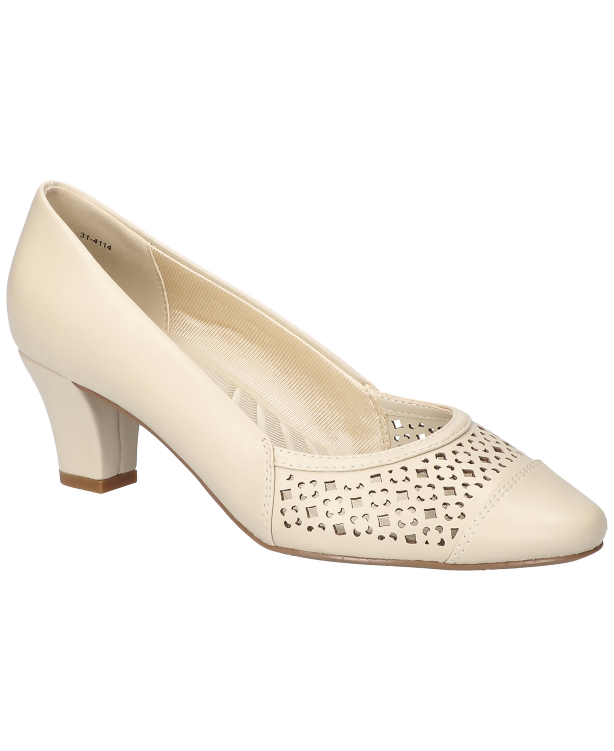 Easy Street Women's Neva Comfort Dress Heel Pumps - Bone