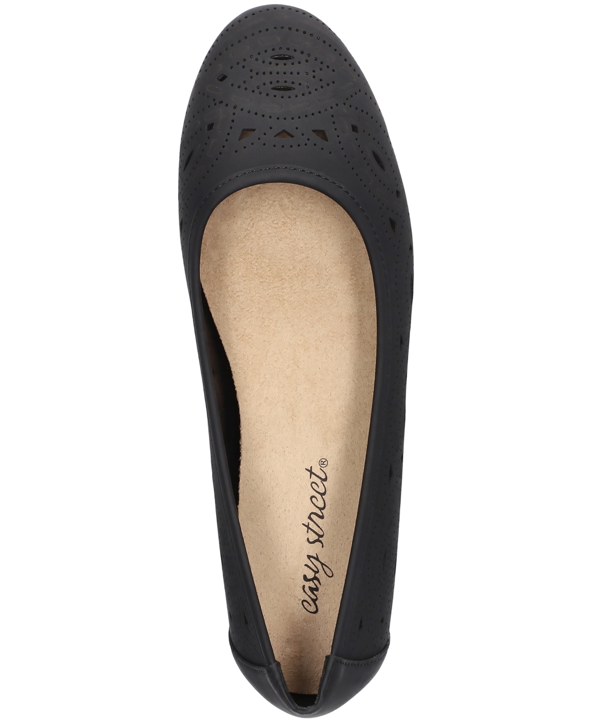 EASY STREET WOMEN'S JACKIE SLIP-ON BALLET FLATS 