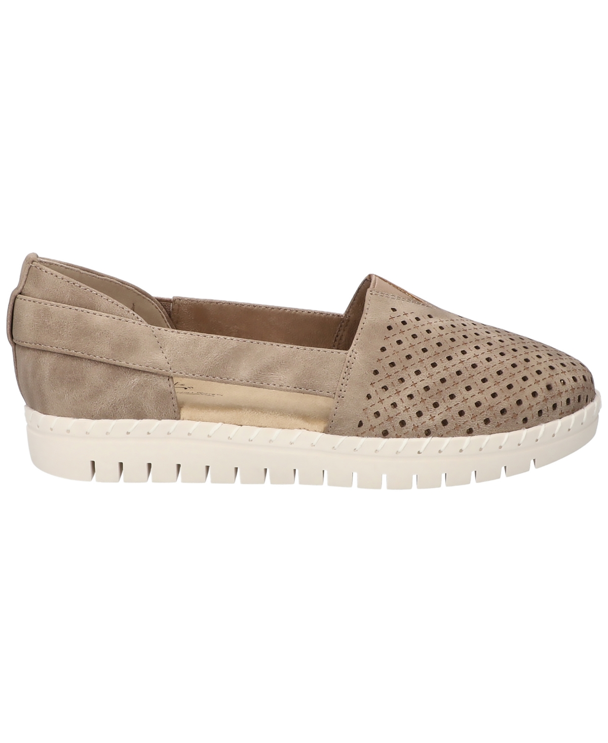 Shop Easy Street Women's Fedra Comfort Slip-on Flats In Natural