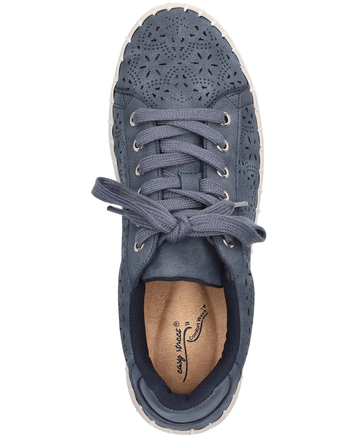 Shop Easy Street Women's Retta Comfort Platform Sneakers In Navy