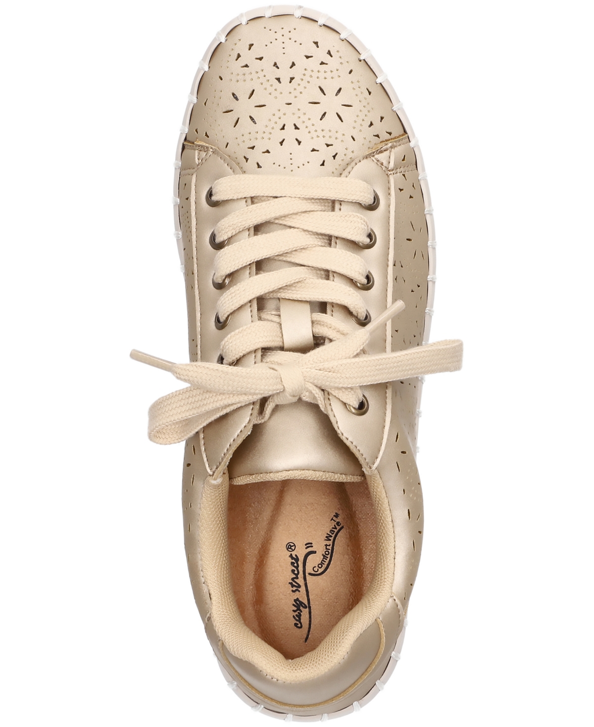 Shop Easy Street Women's Retta Comfort Platform Sneakers In Champagne