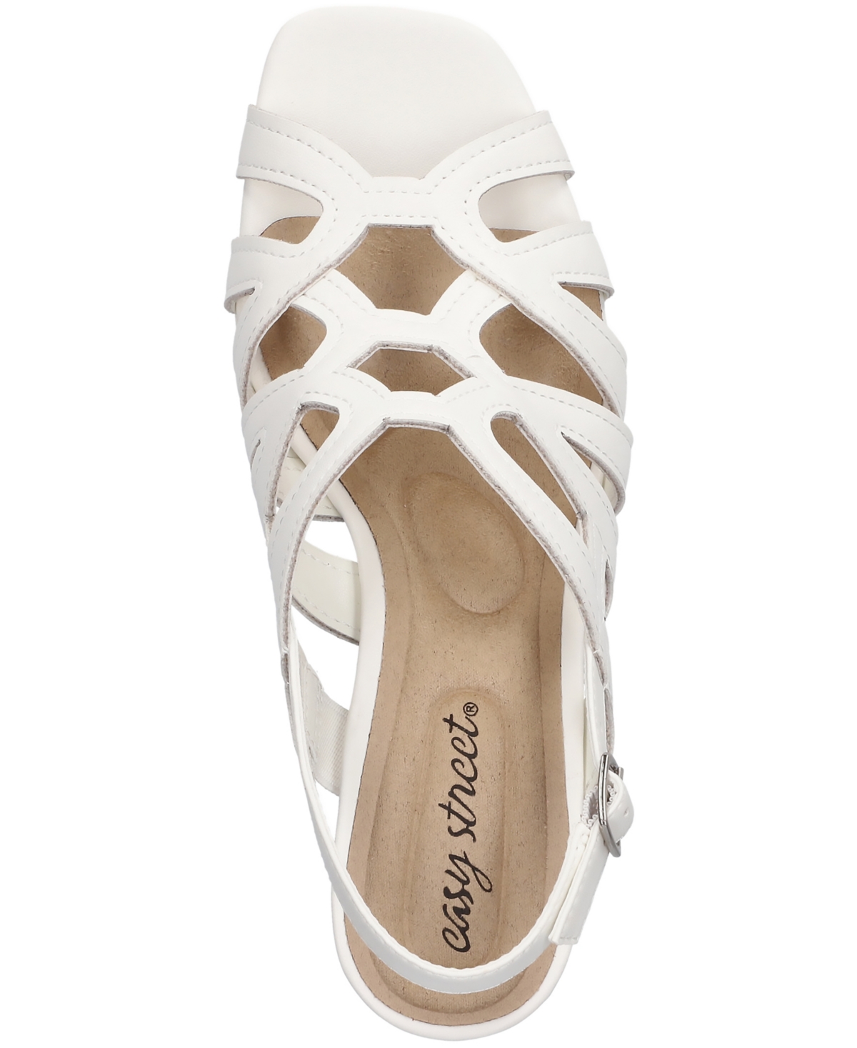 Shop Easy Street Women's Jetty Dress Heel Sandals In White