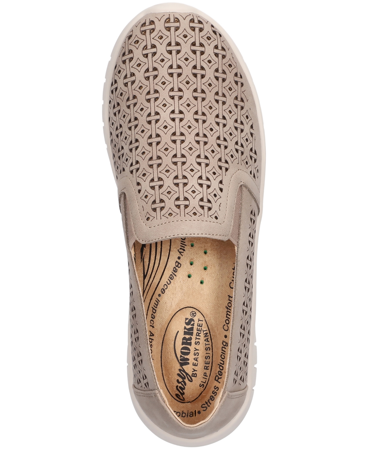 EASY STREET WOMEN'S MOSAIC SLIP-RESISTANT SNEAKERS 